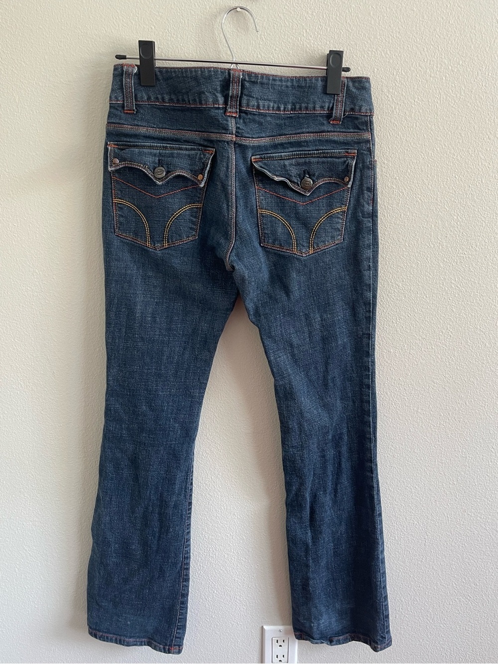 Dickies Women’s Straight Leg Low Rise Jeans in Dark Blue Size 7